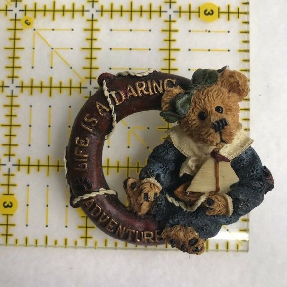 Boyds Bears Bearwear Vintage Pin Brooch Resin - Picture 7 of 7